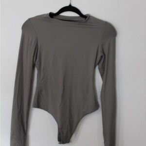 Amazon Gray Long Sleeve Bodysuit